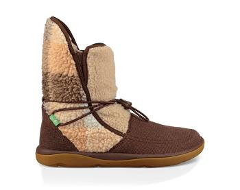 Sanuk Tripper Flurry Women's Boots Burgundy | Canada 76GSO